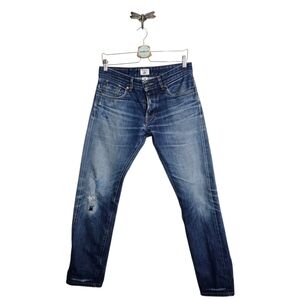 Railcar Fine Goods Distressed Selvedge Jeans Men's 31 Blue